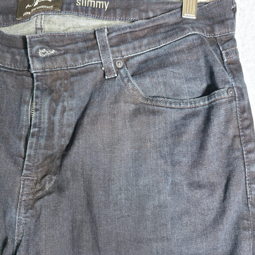 7 For All Mankind Slimmy Luxe Performance Jeans Mens 38 Dark Indigo Slim Fit - Picture 8 of 13